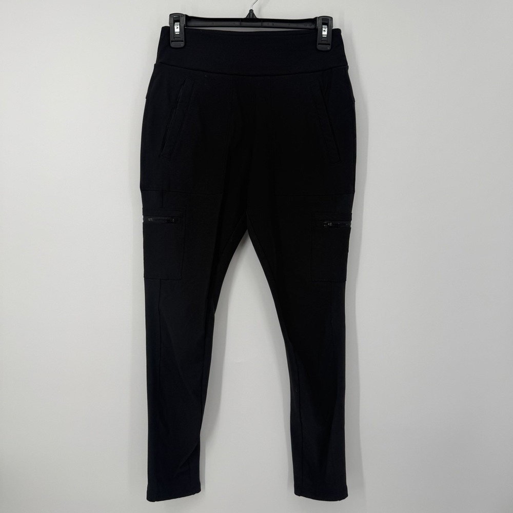 Athleta Headlands Hybrid Trek Jogger Size 4 Black Pants Zip Up‎ Pockets Gym